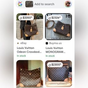 Louis purse cross shoulder strap